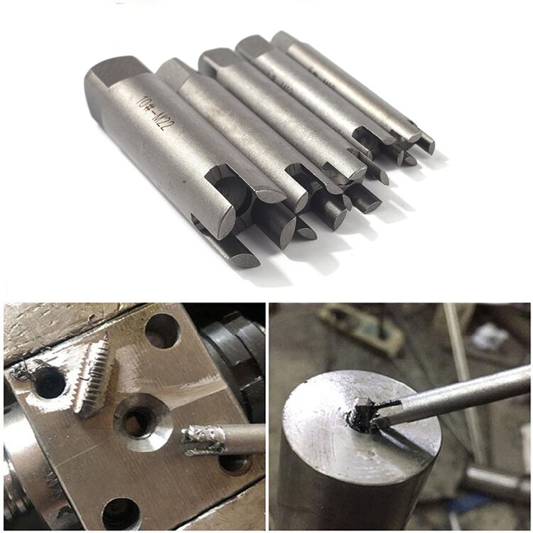 Screw Tap Extractor Steel Broken Head Taps Remover Stripped Screw Tap Extractor Set Screw Removal Tools M3-M22