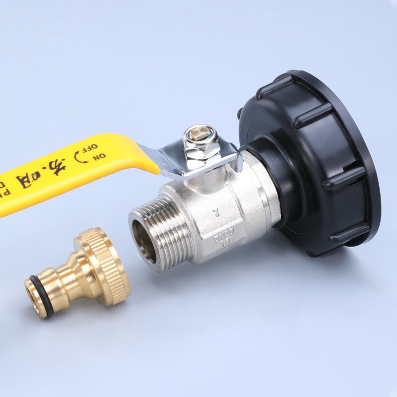 Water Tank Adapter 1/2'' 3/4'' 1'' Thicken outer Tap Fittings Garden Hose Connector for IBC Water Tank 1PCS