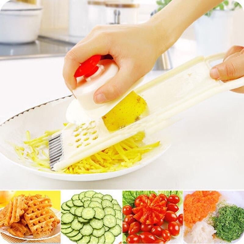 Witte Plastic 11 Delige Set Rasp Hakken Slicer Huishoudelijke Rasp Keuken Accessoires Leven Dagelijkse Huishoudelijke