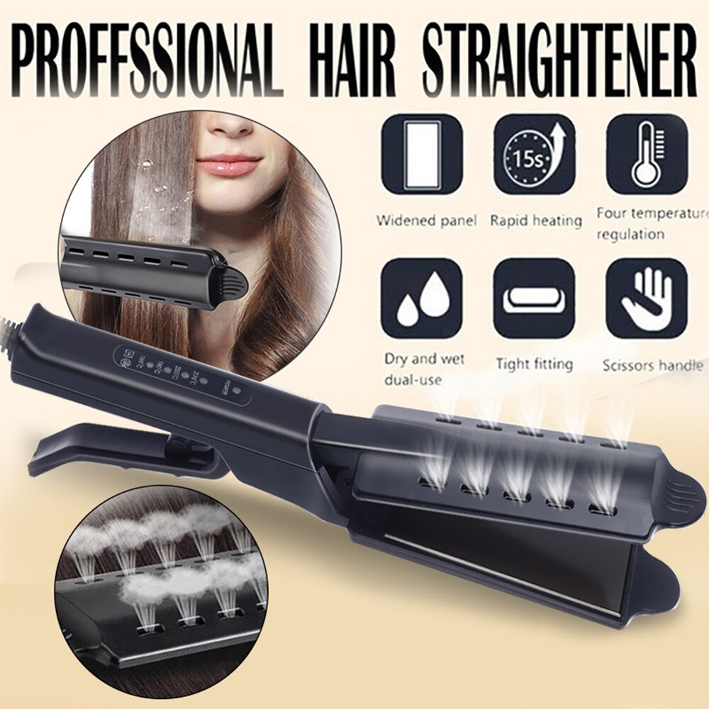 Four-gear Ceramic Tourmaline Ionic Flat Iron Hair Straightener For Women Straightener Curler Hair Flat Hair Straighting