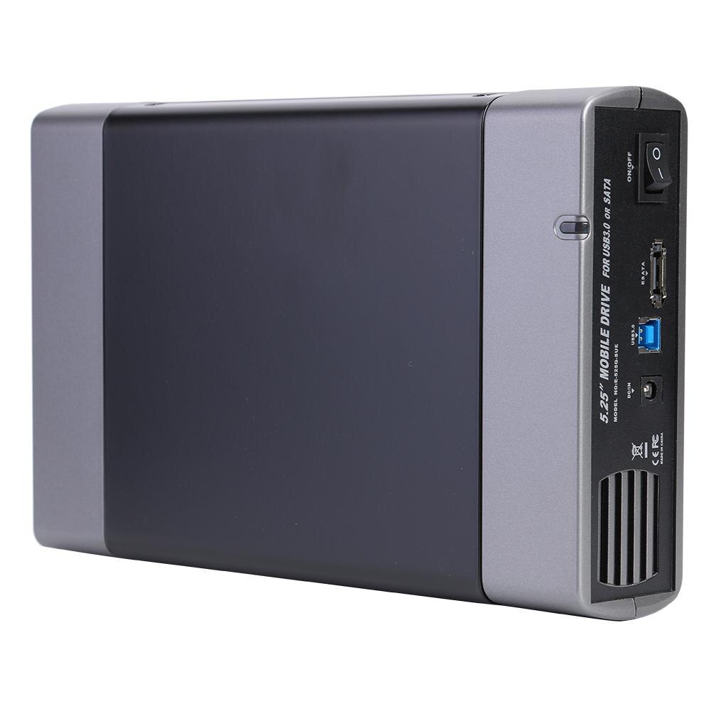 5.25 Inch Harde Schijf Case USB3.0 Interface Naar 3.5 Inch Usb Type-B Sata Adapter Externe Hdd Behuizing Ondersteuning 8T
