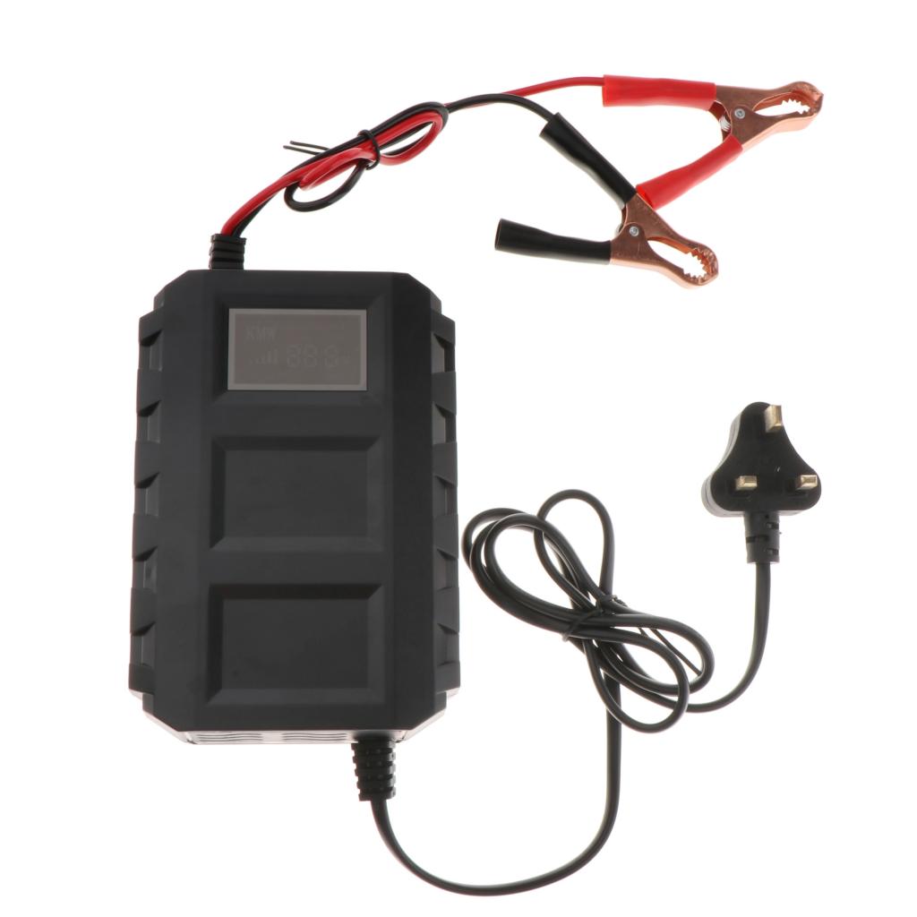 12V Pulse Repair Battery Charger for Car Motorcycle ATV Truck Lead Acid LCD