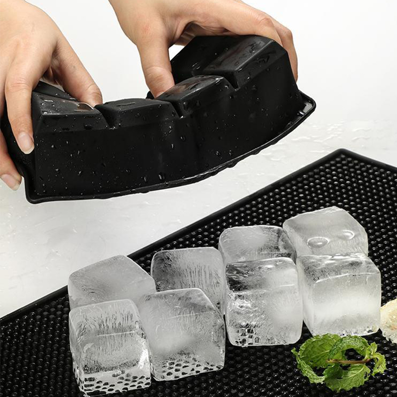 Isbitform for 4/6/8/15 isbiter, stor isbitform, stor isbitform av matkvalitet, bpa-fri, firkantet form, gjør-det-selv-kjøkken, baris