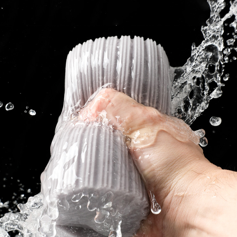 Squeezed Self Draining Rubber Cotton Mop Hand Free Magic Self-cleaning Flat Mop Reusable Sponge Household Floor Cleaning