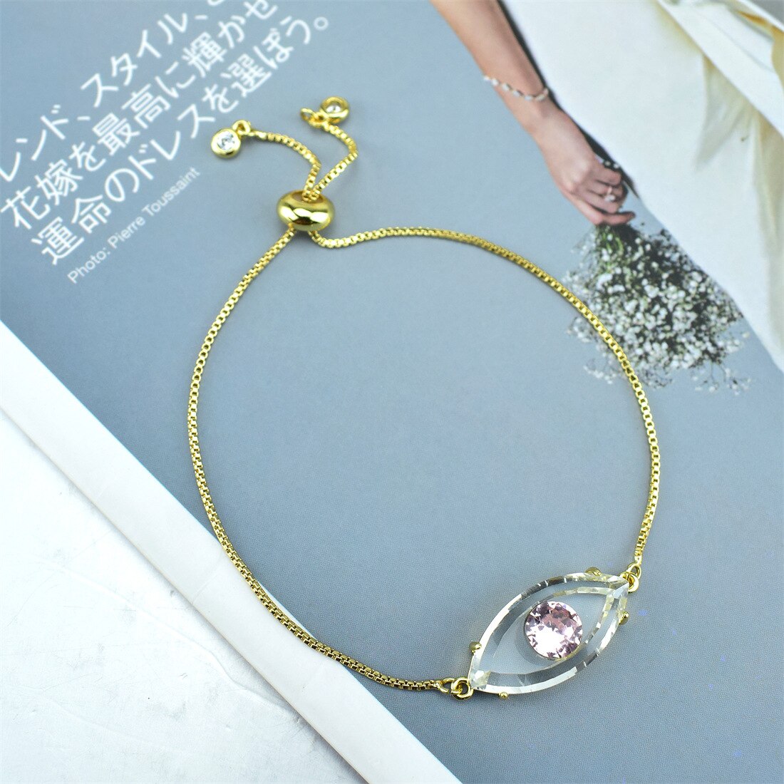 Turkije Evil Eye Armband Dames Crystal Zirkoon Eenvoudige Temperament Sieraden