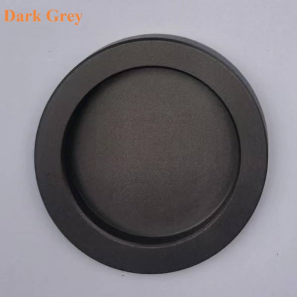 Poignée ronde ronde en aluminium pour porte coulissante en verre, or noir mat, 4 pièces: Champagne