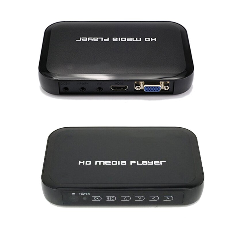 1080P Multimedia Player Full HD Media Player AV VGA HDMI Interface Multi-Language Multi-Function Video Player