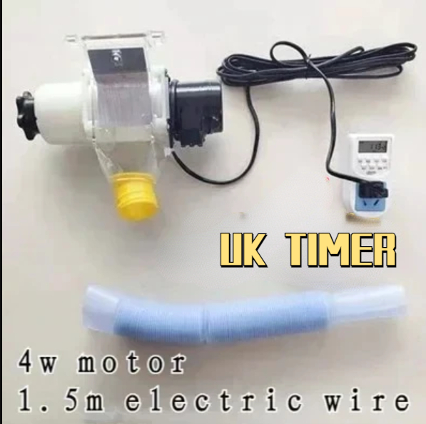 Automatic Chicken Feeder Pigeon Chicken Duck Carrier Pigeon Trough Intellegent Timing Automatic Chicken Feeder Pigeon Supplies: XS（old） / Pink