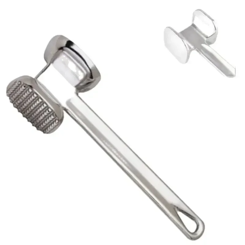 Martillo de Metal para carne de aluminio, 19 Cm, ablandador de carne pesado y duradero, herramienta de cocina para el hogar, 1 Uds.: Negro