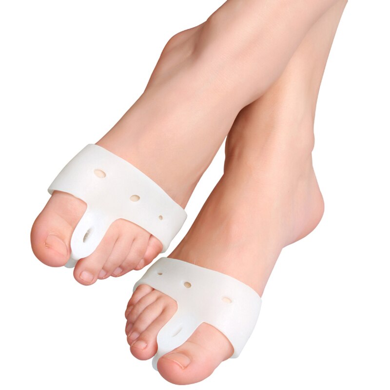 Toe Separator Bunion Corrector Foot Protector Toe Straightener Thumb Silicone Gel Foot Fingers Adjuster Feet Pads Relief Pain: style J-1pair