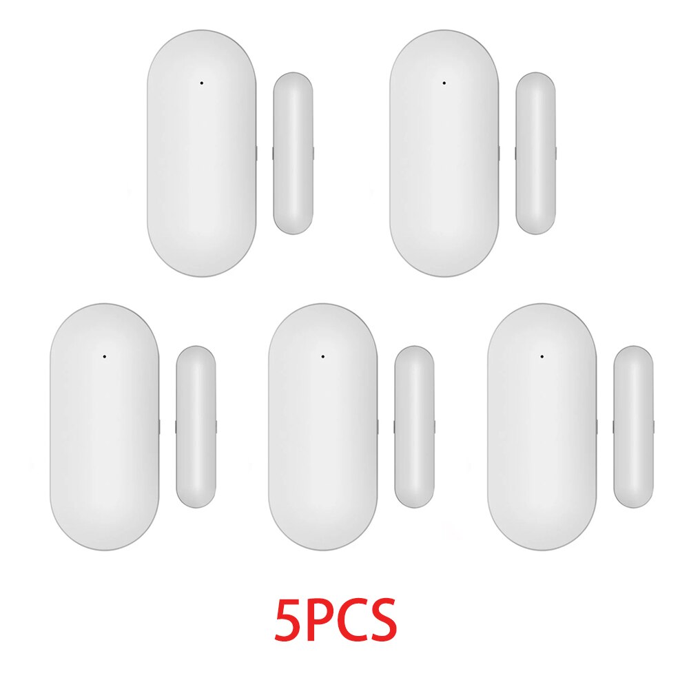 Tuya Smart Wifi Window Door Sensor Magnetic Switch Open Detector Protection Security Alert Alarm Smart Life APP: 5PCs