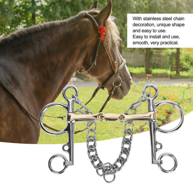 Paardrijden Apparatuur Paard Bits Rvs Pelham Paard Bit Accessoire Jointed Silicon Messing Connector Mond Producten