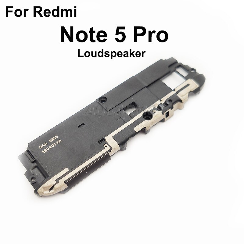 Aocarmo For XiaoMi Redmi Note 5 Pro Bottom Loudspeaker Top Earpiece Ear Speaker Flex Cable: Loudspeaker