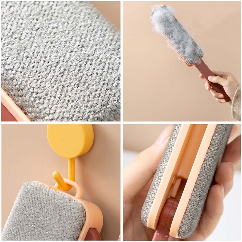 Dubbelzijdig Herbruikbare Cleaning Dush Borstel Opvouwbare Statische Pet Hair Remover Kleding Lint Removal Veegmachine