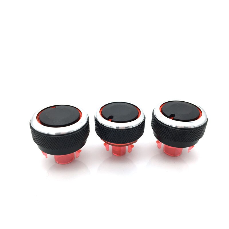 3pcs/set Aluminum Alloy Air Conditioning Knob AC Knob Switch Button Knob For Peugeot 307 CITROEN C4 C-TRIOMPHE