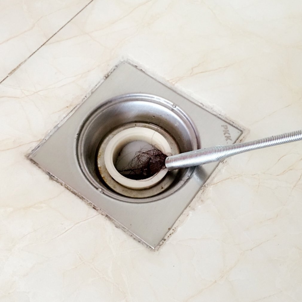 Hand Bending Pressure Sewers Clip Device Junk Sewer Dredge Handle Hair Cleaning Tool Drain Sewer Dredge Pipeline Hook