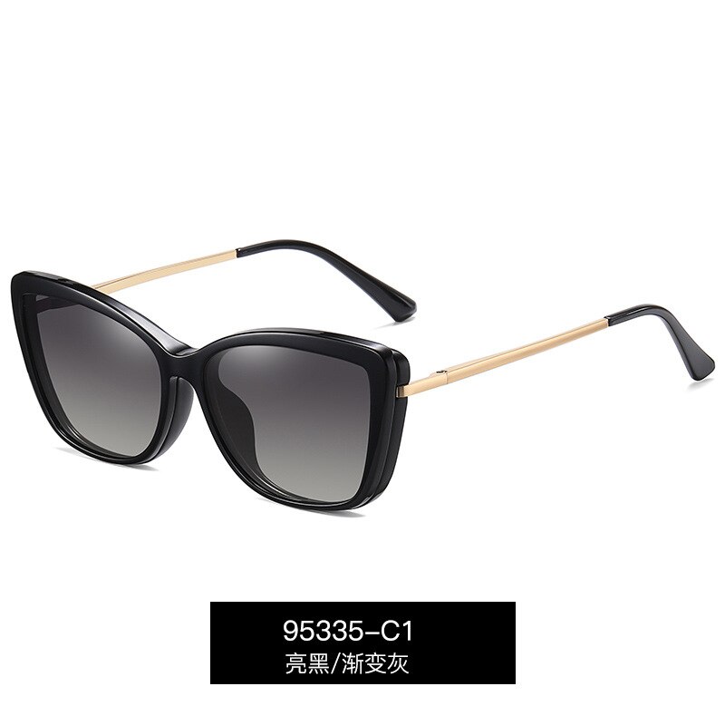 Reven mate-gafas de sol polarizadas para hombre y mujer, lentes con Clip magnético de aleación, graduadas ópticas, monturas, 95335: C1