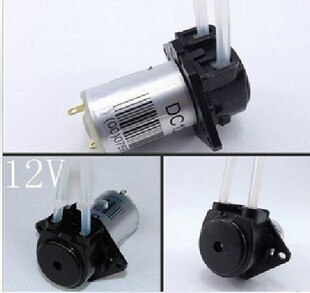 1 pcs 6V12V24V miniature pumps mute DC self-priming pumps peristaltic pump titration small high suction pumps