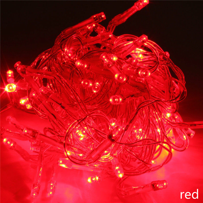 7-kleuren LED Fairy Lichtslingers Batterij-aangedreven buiten Waterdichte LED Lichtslinger Kerst Verjaardag Home Party Decor Lamp: WHITE / 0.5W