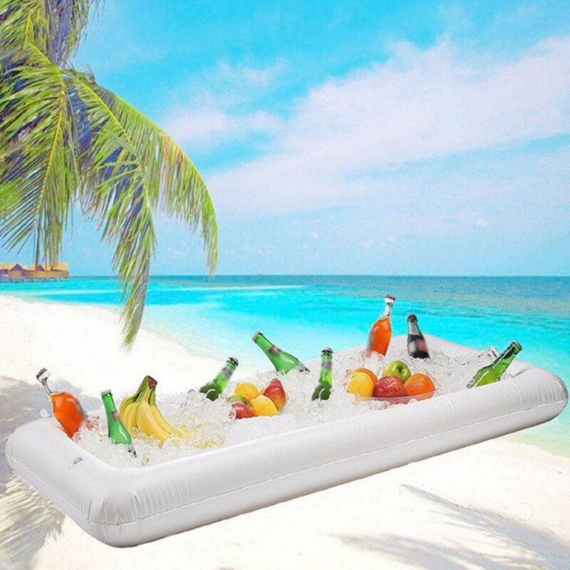 2020NEW Opblaasbare Bier Tafel Pool Float Zomer Water Party Air Matras Ijs Emmer Serveren/Salade Bar Tray Eten Drinken houder