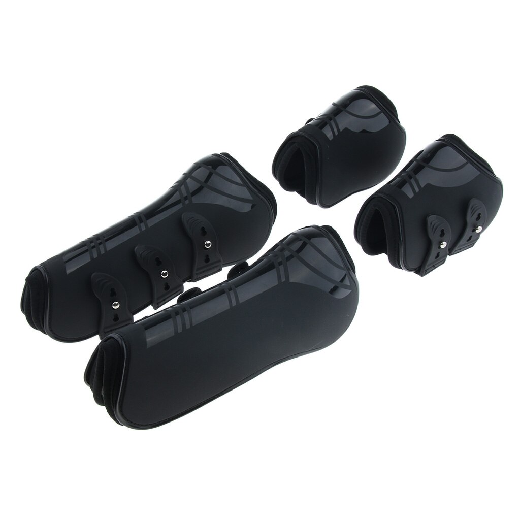 Horse Exercise Jumping Boots Open Front Jumping Tendon Boot & Fetlock Boots