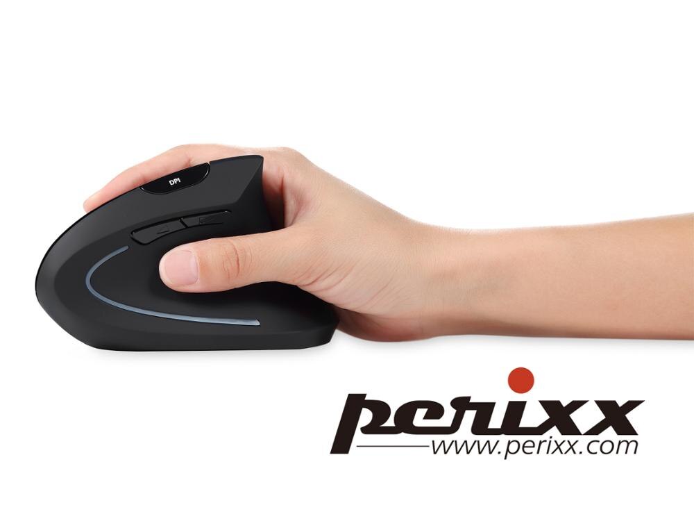 Perixx – PERIMICE 713 souris verticale ergonomique sans fil, originale allemande, Anti-main