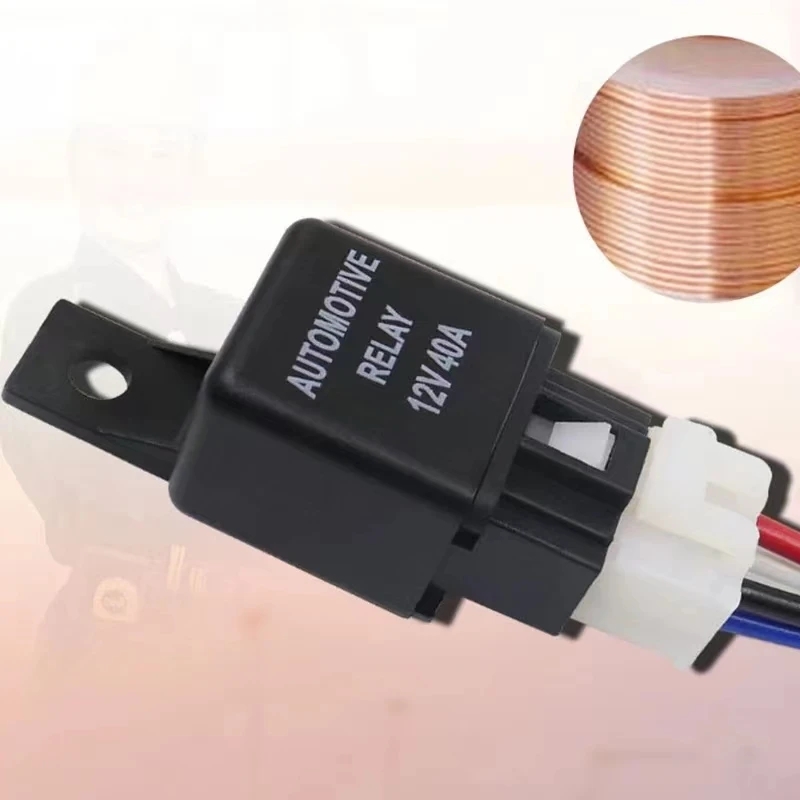 Waterdichte Autorelais 12V 40A Auto Automotive 4-pins SPST-alarmrelais SPST-contacttype met voorraden Zware stroomstarttool
