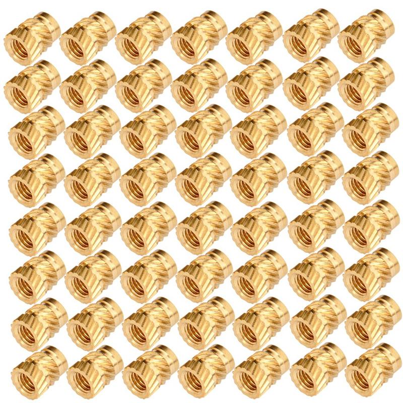 50 Pcs M3 Threaded Press Fitting Heat Sink And Injection Molding Type Melt Press Inlaid Copper Nut