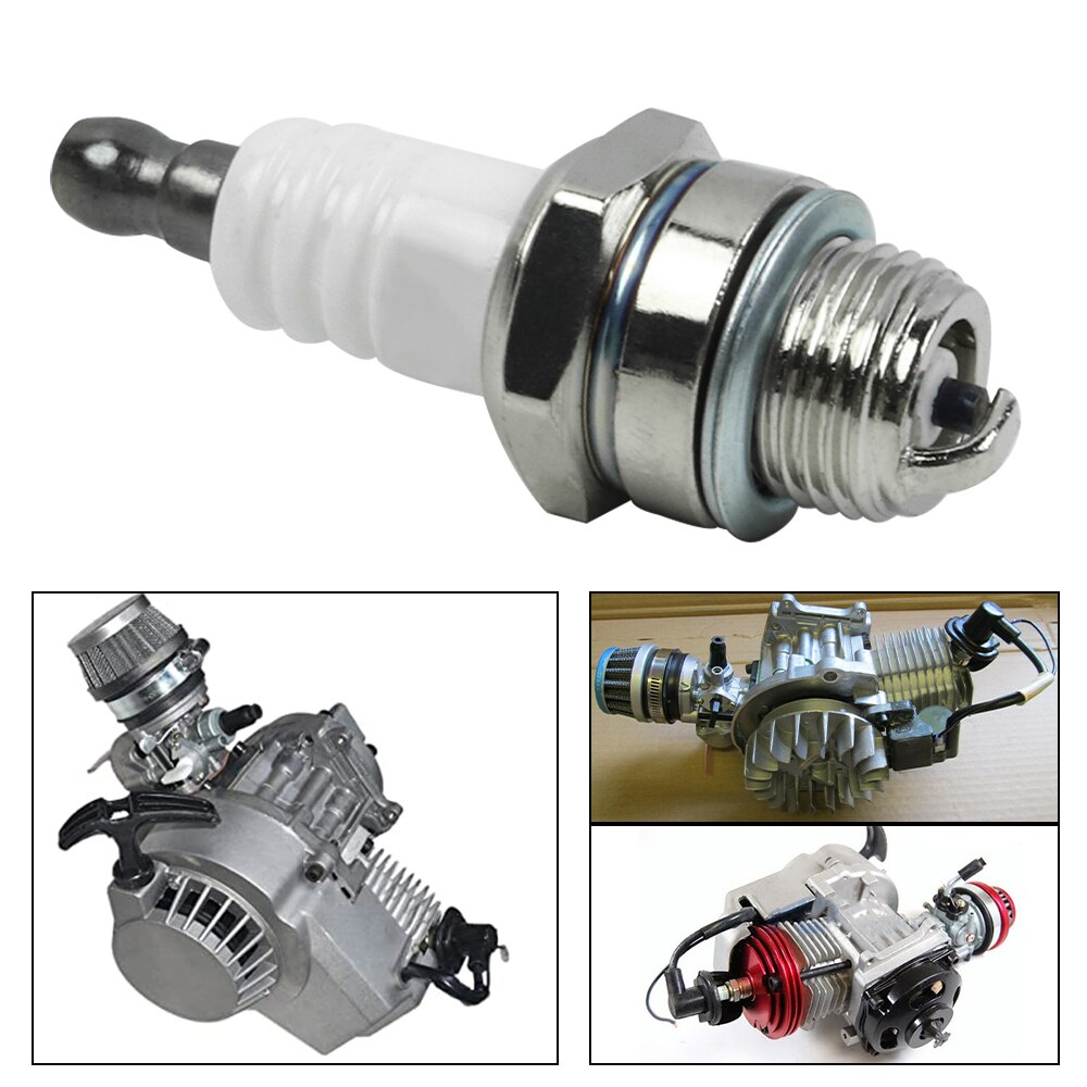 2Pcs BM6A Lawn Mower Ignition Spark Plug for L7T CJ8 2-Stroke Mini Moto Racing Pocket Quad ATV Dirt Pit Bike Chainsaw Strimmer