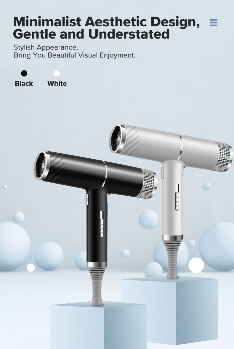 Hair Dryer Salon Blow Dryer Powerful Hairdryer Dryer &amp;Cold Wind Homeuse Travel Hair Styling Tool