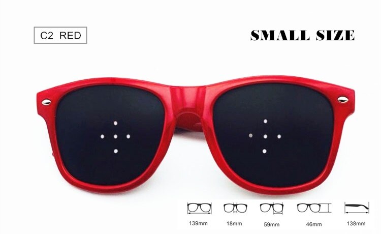 Vision Care Pinholes Glasses Eye Exercise Goggles Eyesight Improve Anti Fatigue Anti Myopic Spectacles 2 Size F193: C2 (SMALL SIZE)