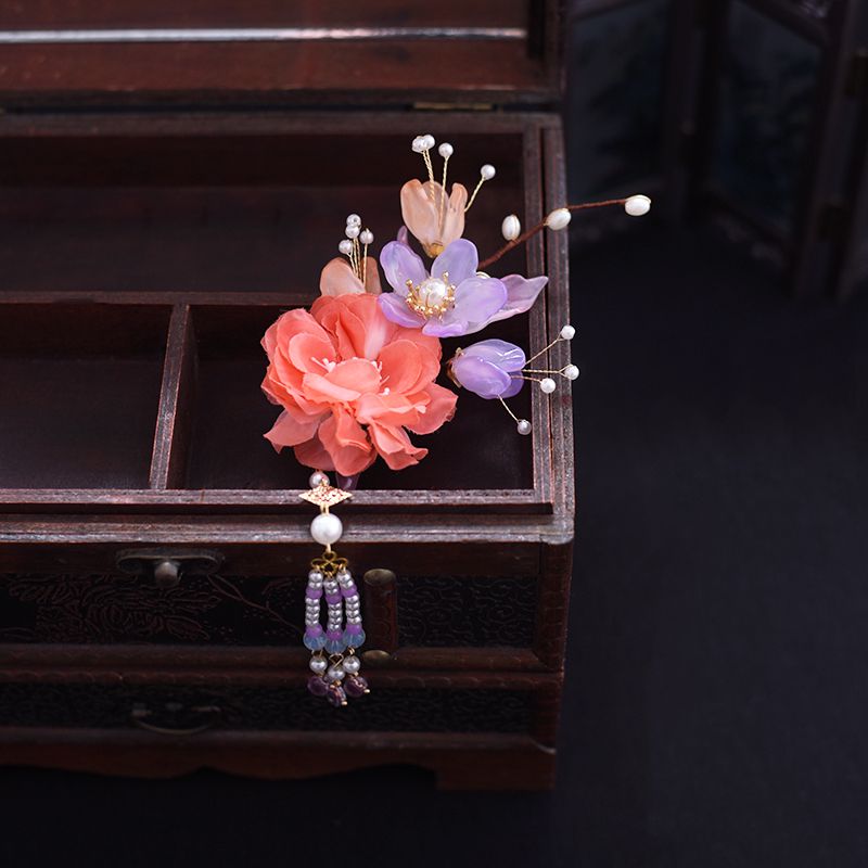 Luxury Vintage Hair Barrettes Hair Accessories for Women Flower Hairpin