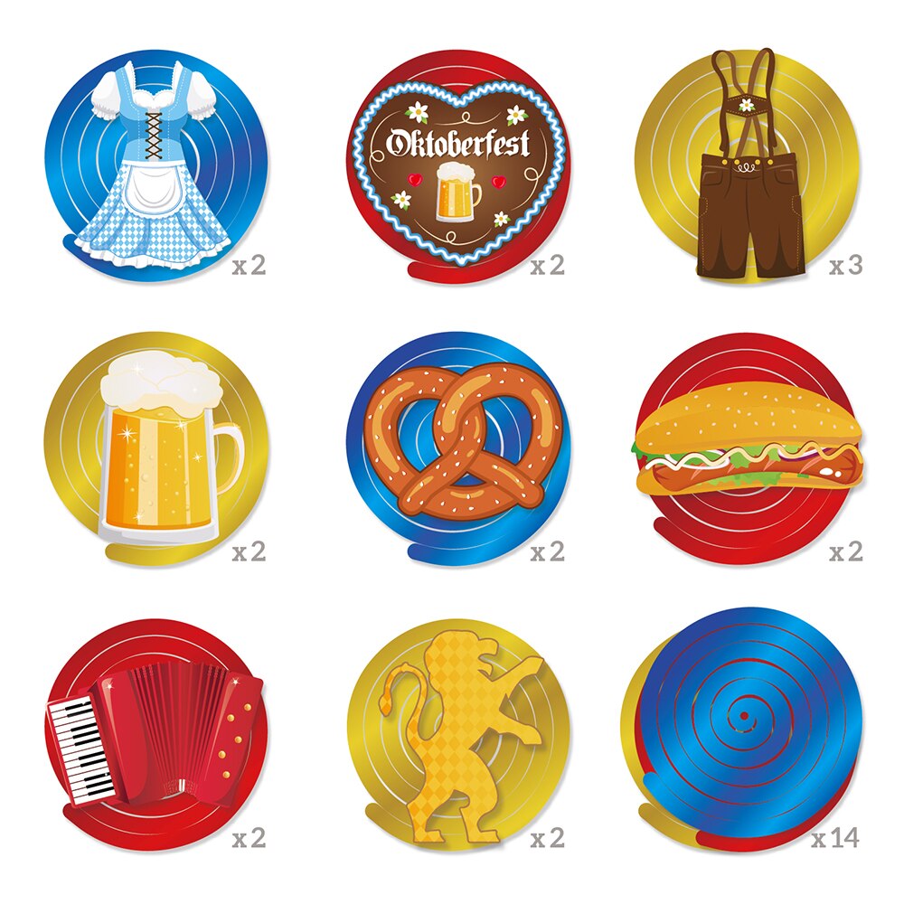 Germany Oktoberfest Carnival Festival Theme HAPPY BIRTHDAY Party Phototaking Photobooth Props Happy Beer Wine Party Decorations