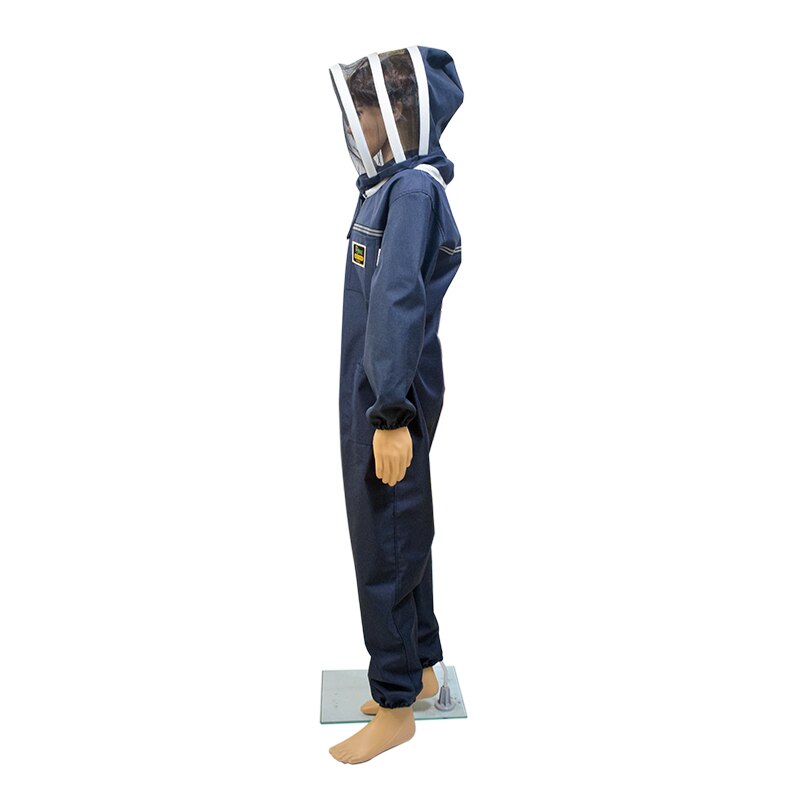 Beekeeping Gear Full Body Ventilated Beekeeping Suits Bee Suit with Self Supporting Fencing Veil Hood for Bee Farm Beekeeper