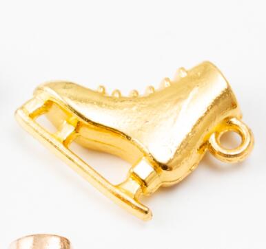 10 stk vintage gamle skøyter sinklegering sjarm anheng egnet for gjør-det-selv armbånd halskjede metall smykker tilbehør 6241
