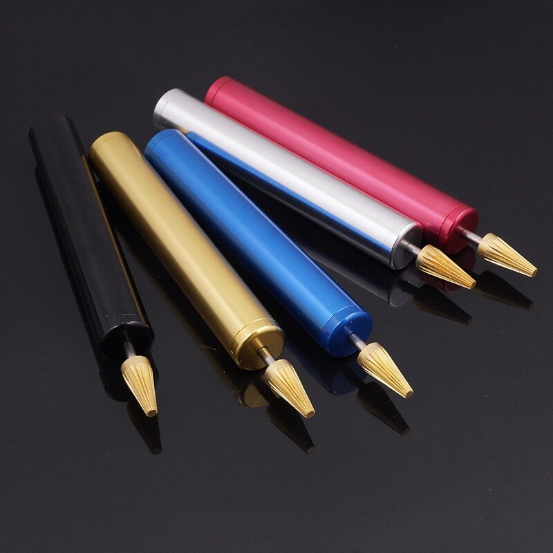 1 x Leather Edge Oil Painting Pen Edge Dye Roller Pin Applicator Brass Head Top Easy Clean Leathercraft Tools 5 colors available