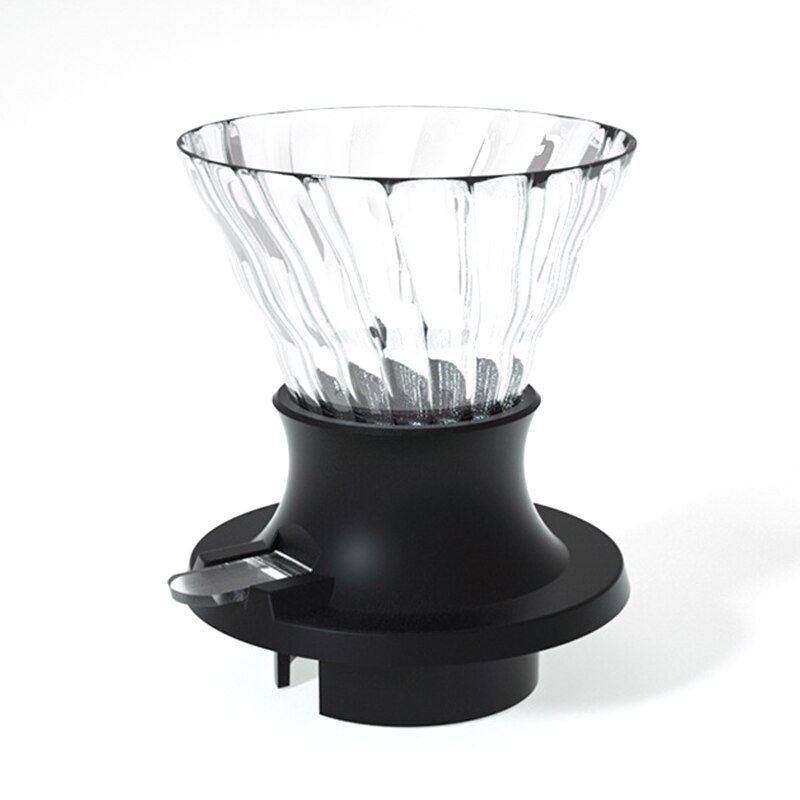 Immersion Coffee Dripper Glass V60 Coffee Maker V Shape Drip Coffee Filter with Push Switch
