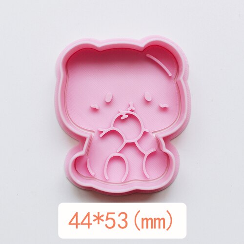 Cute Forest Animal Cookie Cutter Squirrel Owl Leaf Biscuit Fondant Mold Cookie Baking Mold 3D Plastic Press Biscuit Mold: 2