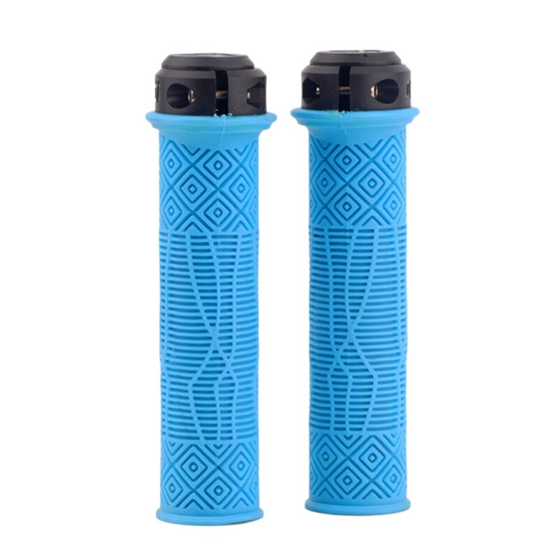 ODI – poignées de guidon vtt en Gel de silice, antidérapantes, absorbe les chocs, souples, accessoires de cyclisme: Bleu
