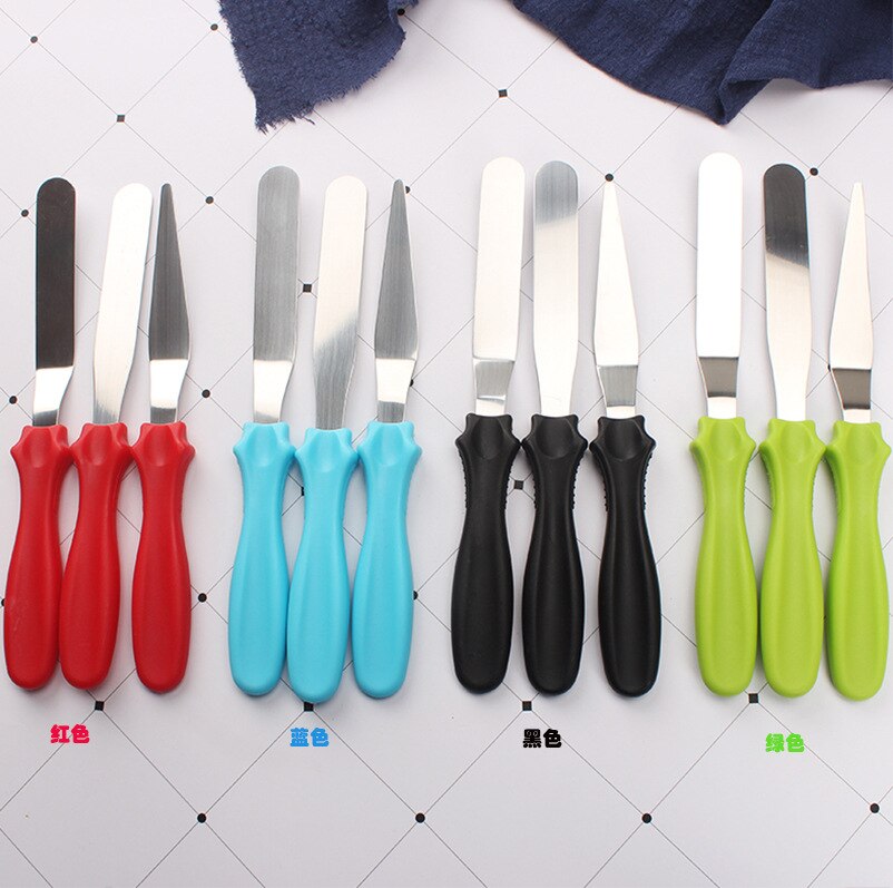 4-Inch Rvs Schraper Cake Tool Straight Schraper Gebogen Cake Mes Bakken Diy Tool