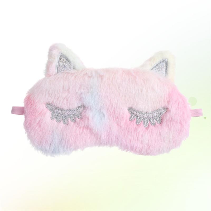 3D Eenhoorn Oogmasker Cartoon Verscheidenheid Slaapmasker Slaapmasker Ontspannen Maskplush Eye Shade Cover Geschikt Voor Reizen Home Party