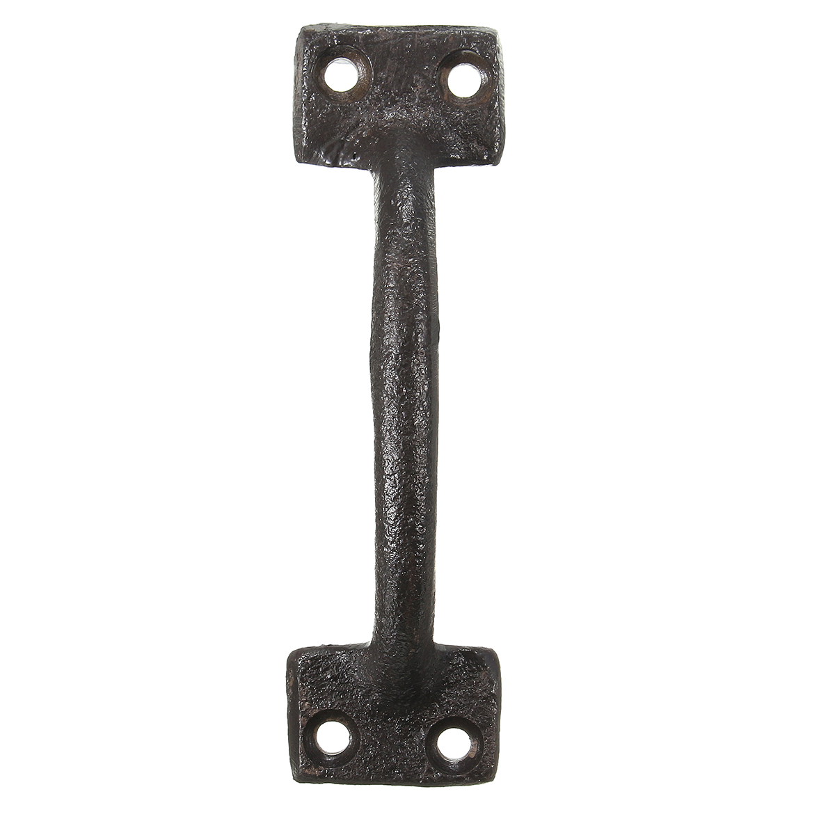 Cabinet Door Handle Antique Rustic Style Cast Iron Black Cabinet Door Handle Gate Pull With Screws for Home Door Hardware