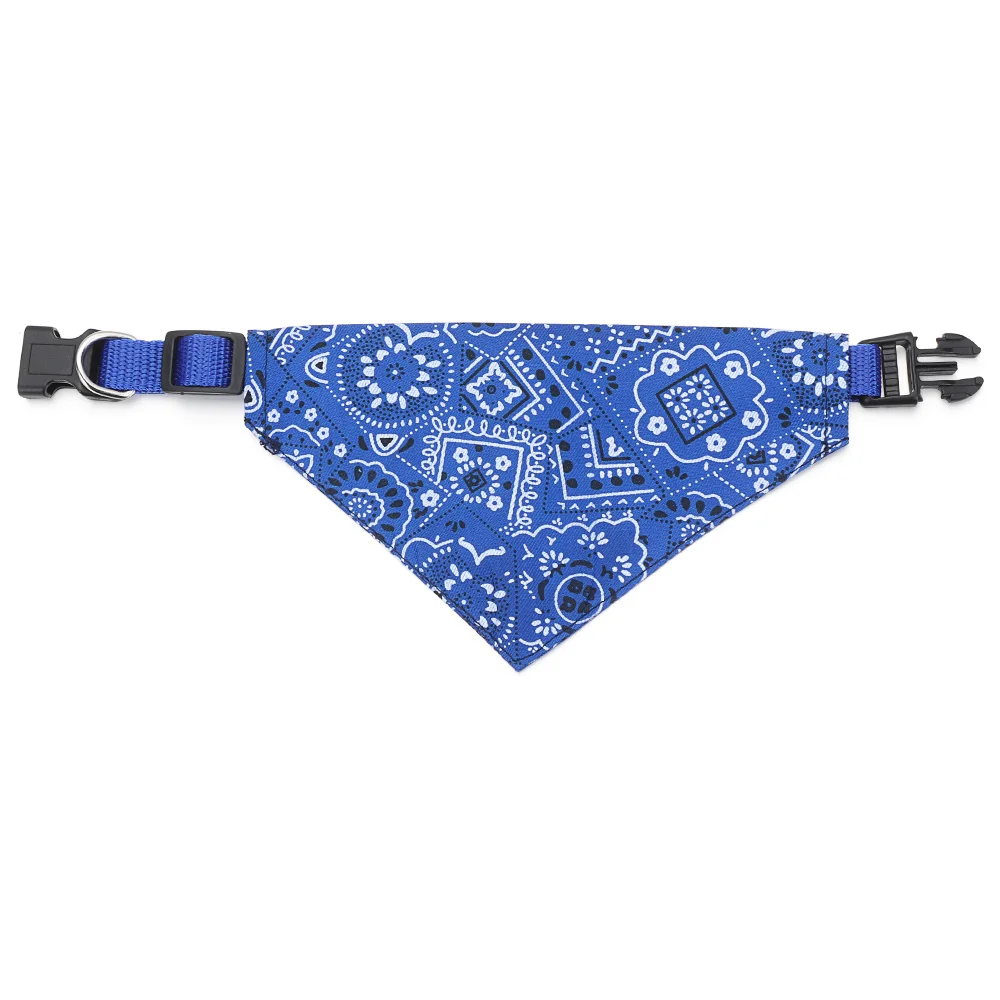 Adjustable Triangular Bandage For Pet Dog Cat Washable Scarf Bandana Collar Bibs Cat Neck Decor Birthday Party Dress Up: L / Blue