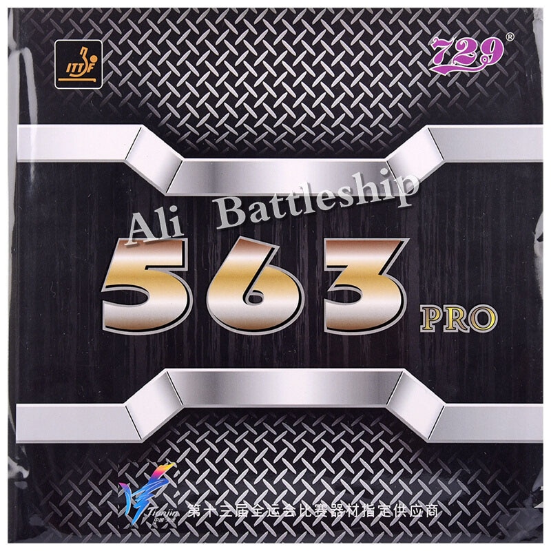 729 amistad 563 PRO (563 Provincia, especial de Pips-out) Ataque de goma de tenis de mesa con esponja de Ping Pong