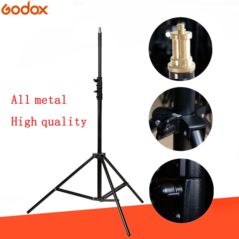 Studio levert 304 2 m light stand stand 1/4 schroef head tripod stand lente light stand voor Flash Fotografie licht softbox LED