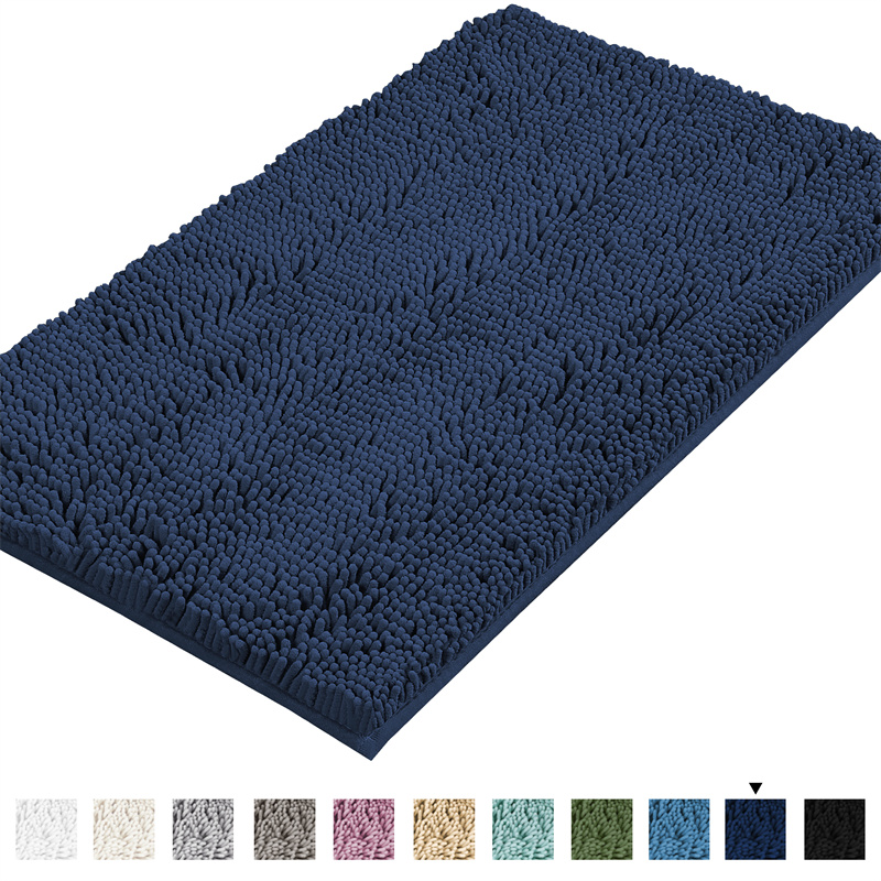 Chenille Carpet Soft Pluch Bedroom Bedside Rugs Absorbent Non-slip Bathroom Accessories Foot Mats Entrance Door Mat Home Decor