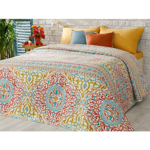 Englısh Thuis Raisa Tek Persoonlijkheid Multifunctionele Bed Cover 160X220 Cm Groen
