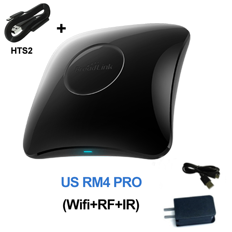 Broadlink RM4 PRO Universal Smart IR RF Remote Controller RM4 Mini Wifi IR Remote Control Work With Alexa Google Home HTS2: RM4 PRO HTS2 US
