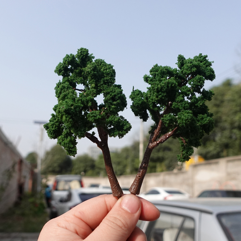 2Pcs 1/87 Ho Scale Model(fruit)trees Tall in 110mm with 18mm Pin Landscape Model Train Railway Layout Scenerydiyminiature Model
