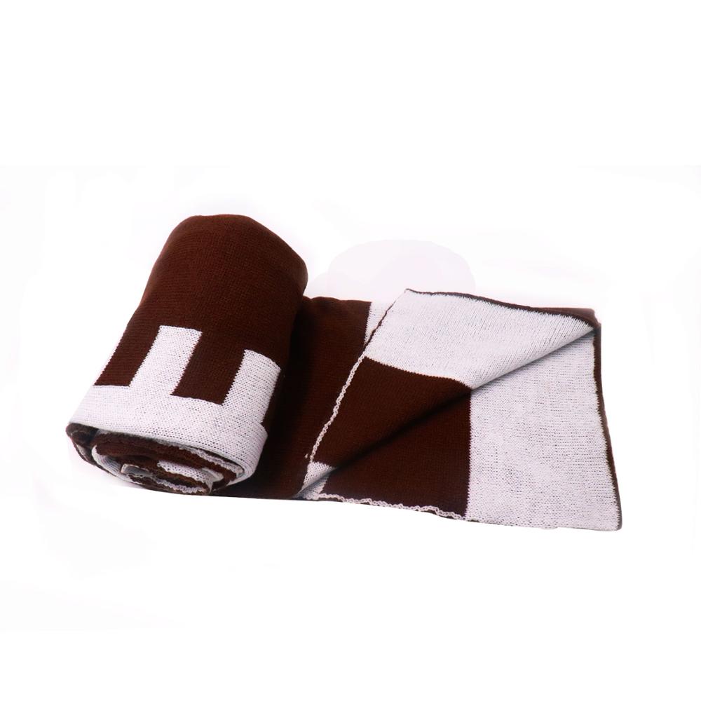 Knit Blanket For Kid with Football Pattern Soft Baby Knit Blanket DOM1483: snake